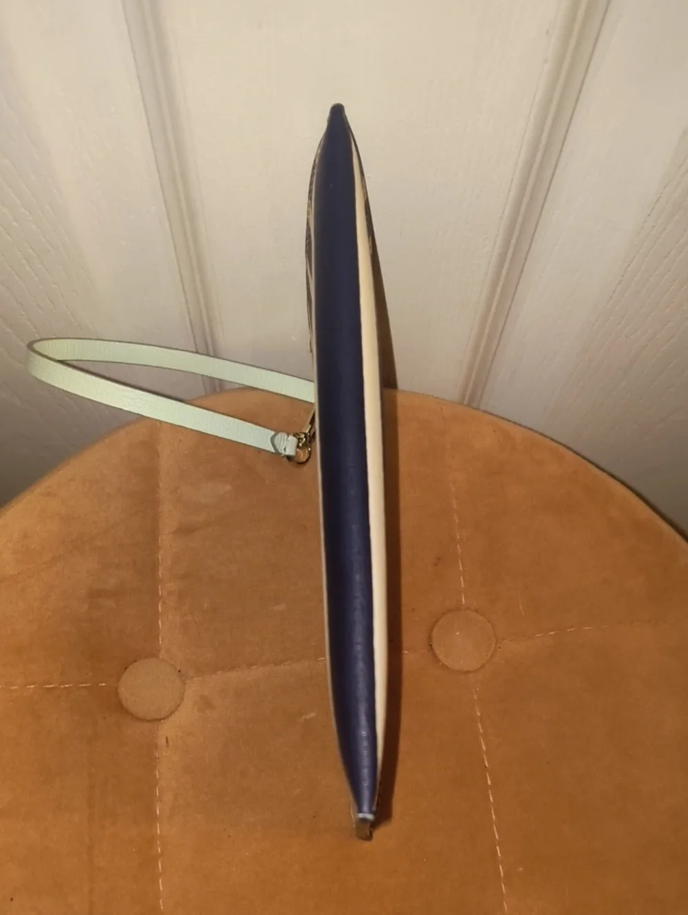 Kate Spade Navy and White Striped Wristlet